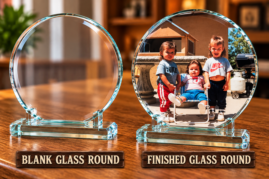 Crystal Picture Frame Round – Colorado Customized
